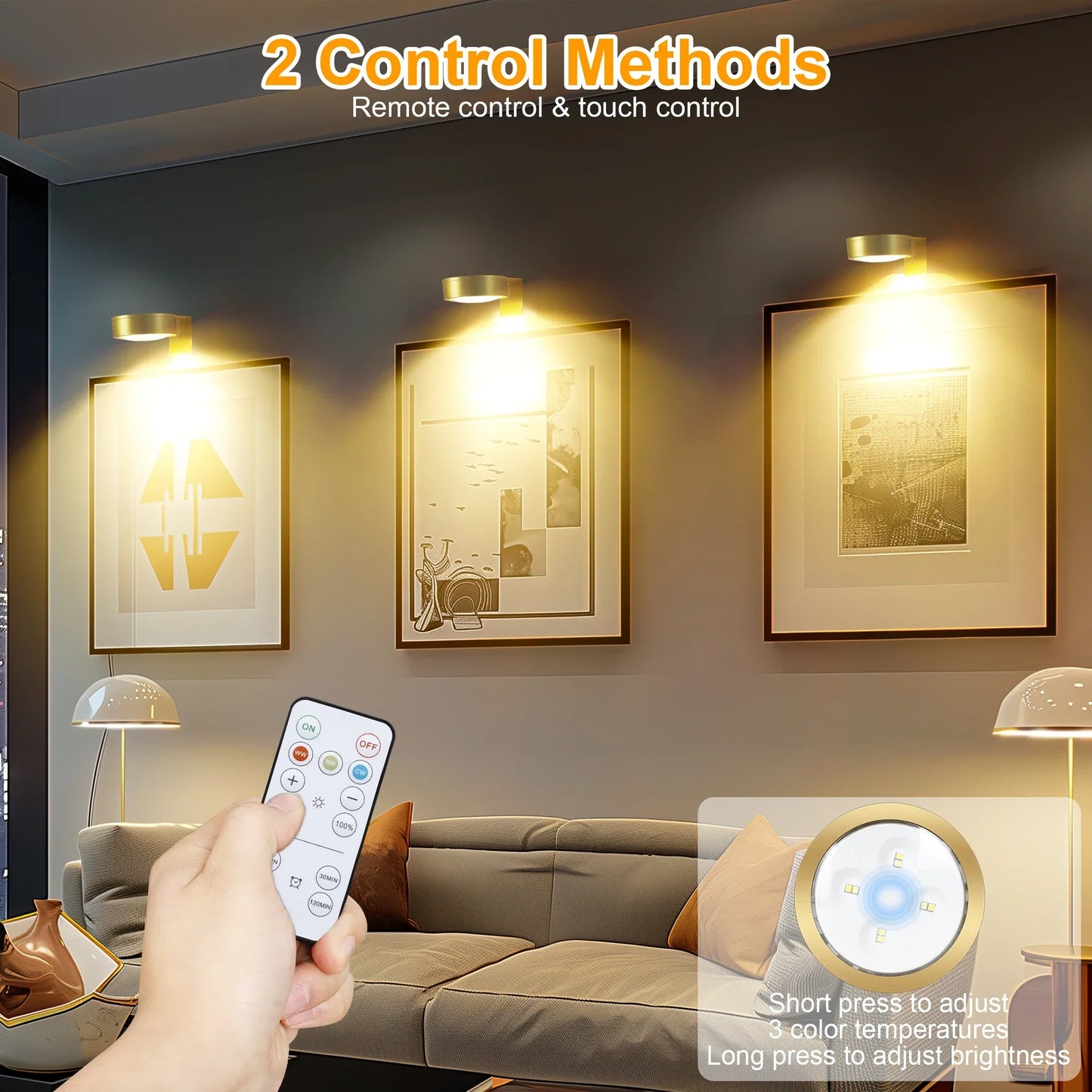 3PCS Magnetic Painting Light with 13 Lighting Modes