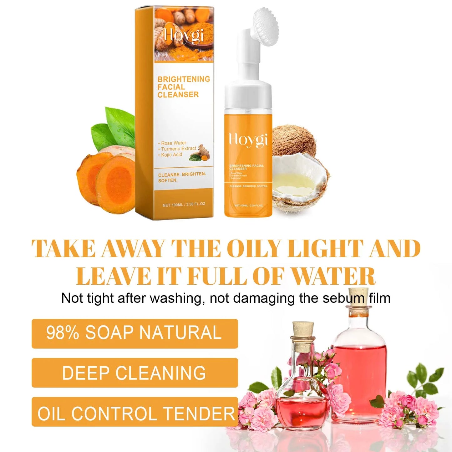 Turmeric Skincare Set – Deep Cleanse, Brighten & Hydrate