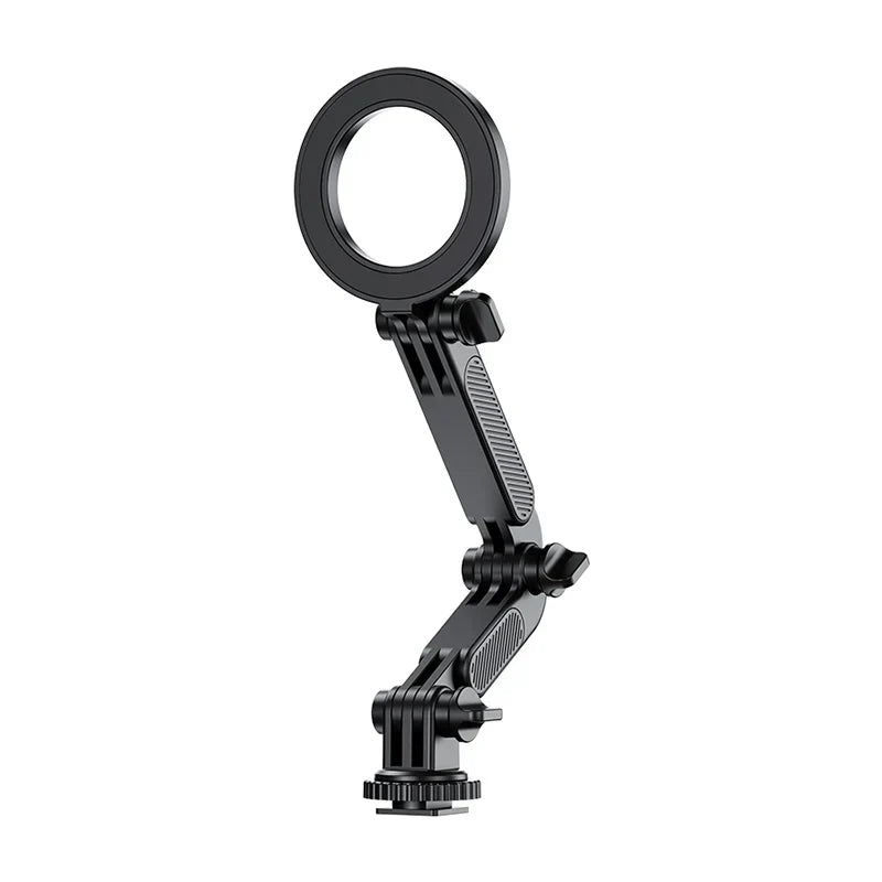 JJC Cold Shoe Smartphone Holder, Magsafe Camera, Smartphone Holder, Tripod, Magnet, Cold Shoe Included, 1/4 Screw Hole, Attaches to Camera Hot Shoe, One Hand Operation, Horizontal Position, Vertical