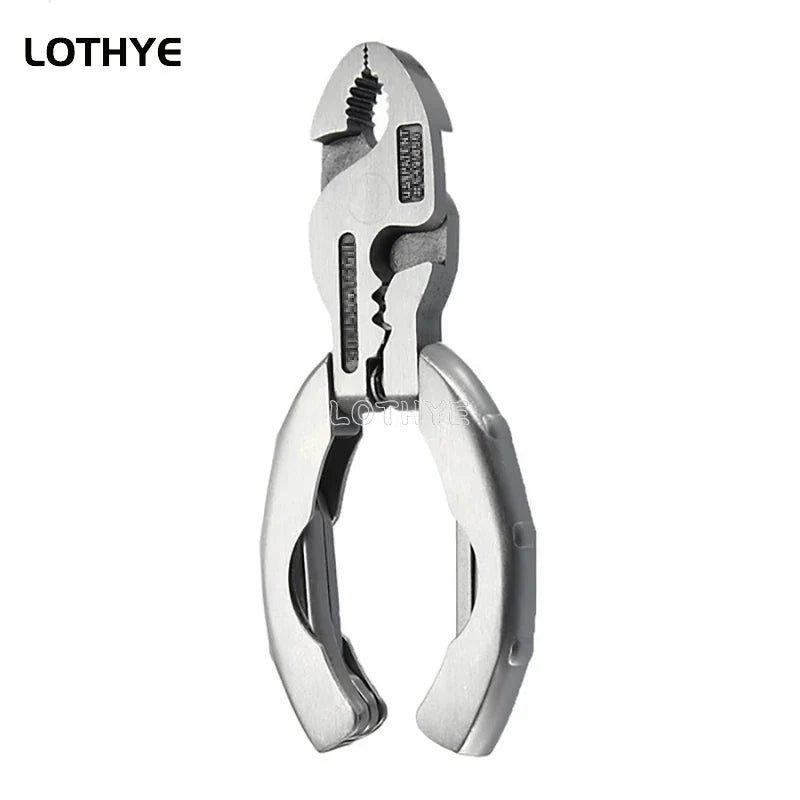 Mini multifunctional tool. 9-in-1 multifunctional pliers screwdriver pocket tool