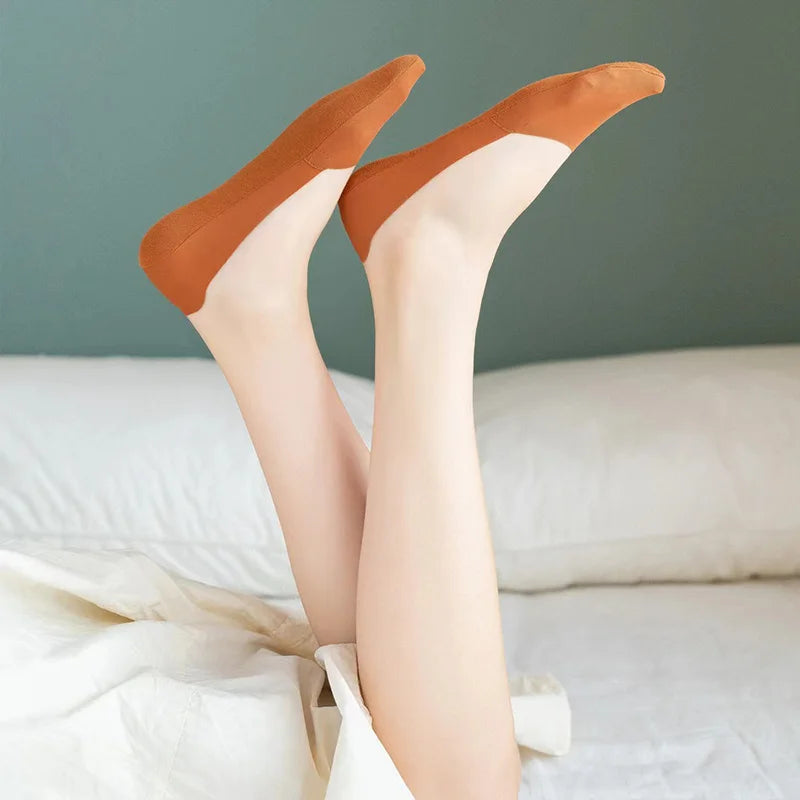 Women's Zoned Cushion Mid Cut No Show Socks
