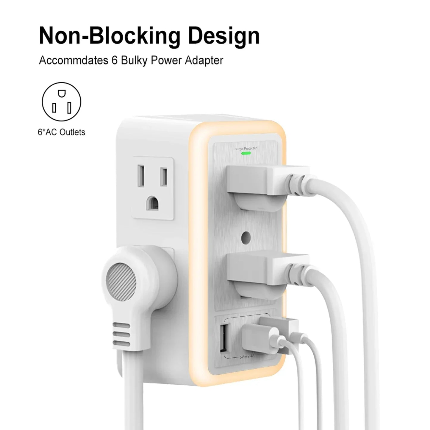 Multi Plug Outlet Surge Protector