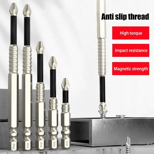 SSRoirvbb Anti-Slip PH2 Impact Driver Bit Set