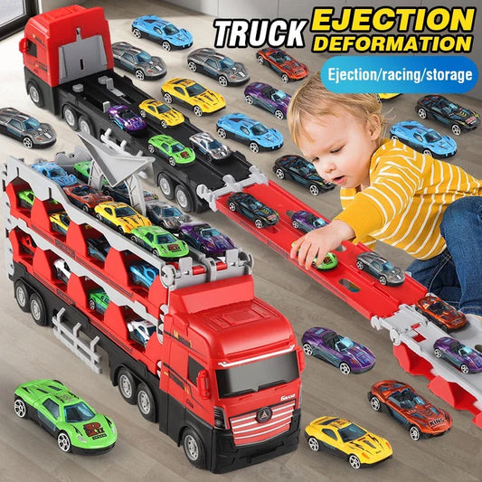 Catapulting Racing Track with Cars