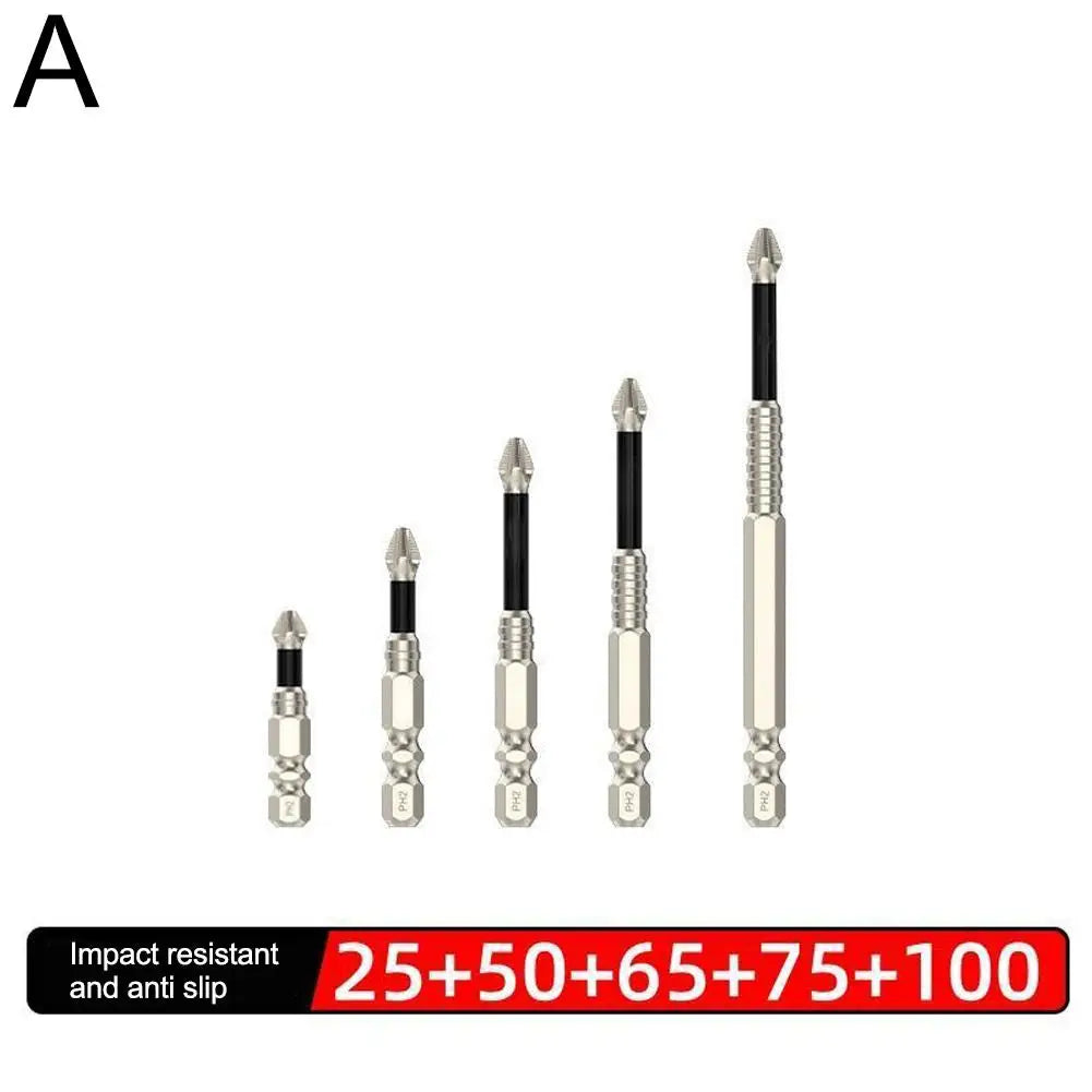 SSRoirvbb Anti-Slip PH2 Impact Driver Bit Set