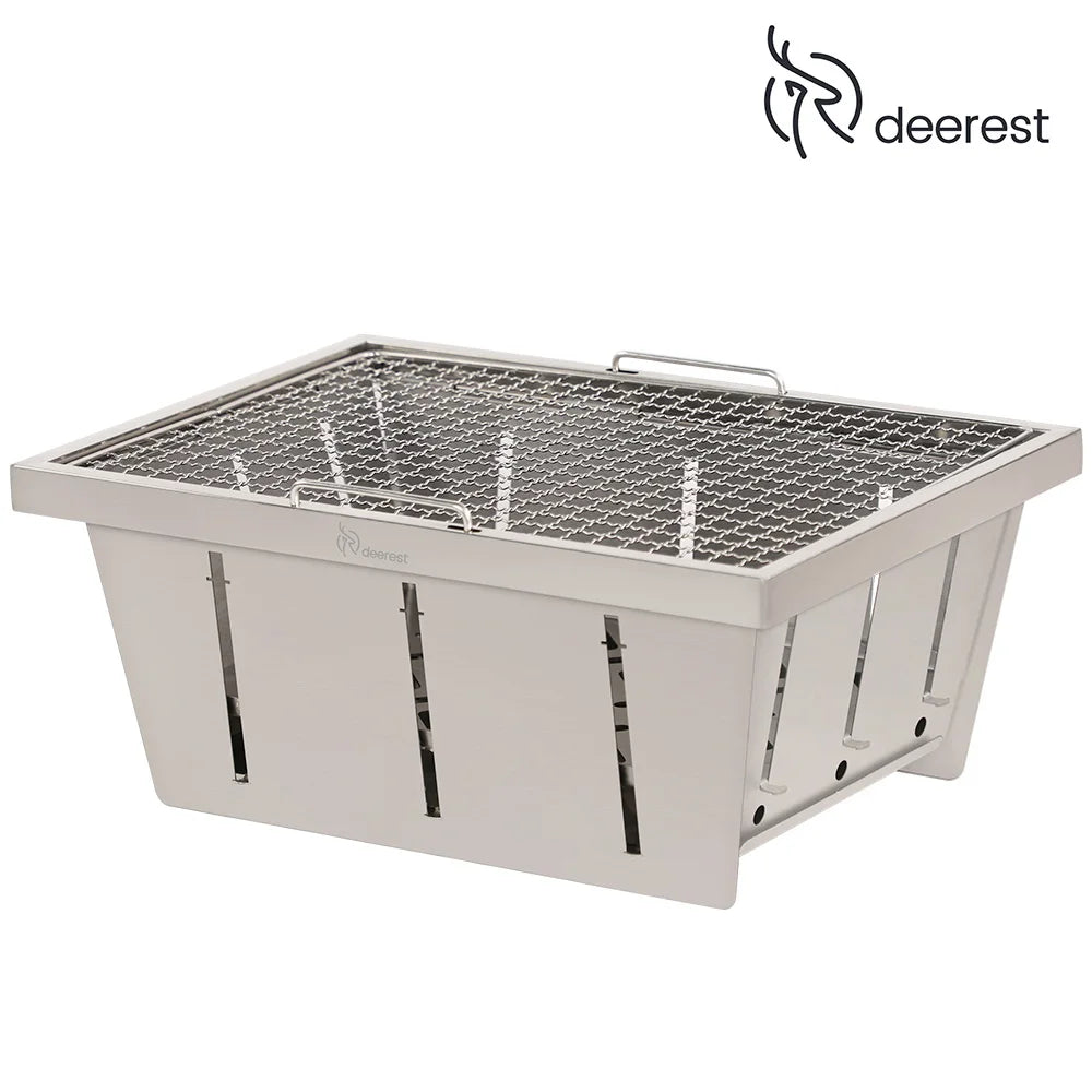Pocket Stove Outdoor Portable Foldable Storage Indoor And Outdoor Stainless Steel Barbecue Grill
