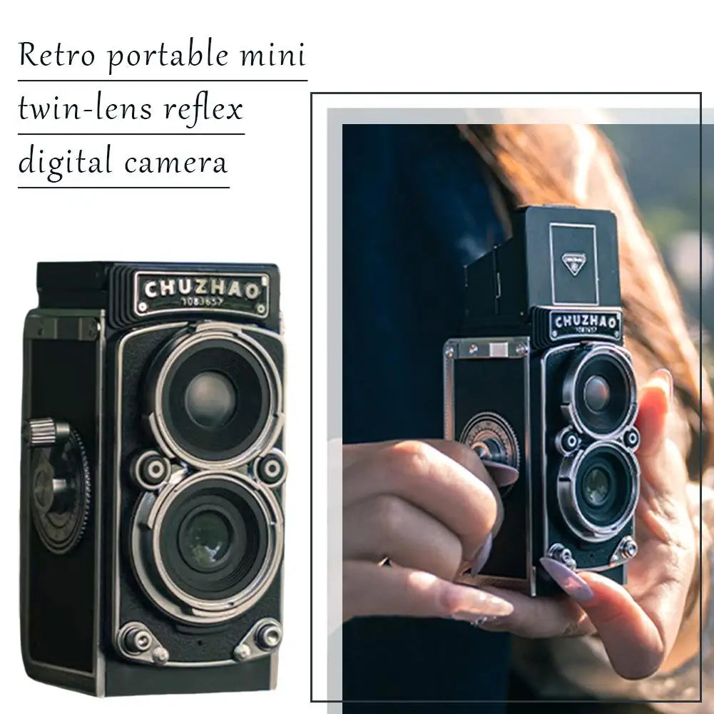 【Free 16GB Memory Card + Shoulder Strap + Gift Box When You Purchase】Mini Retro Binocular Digital Photo Camera