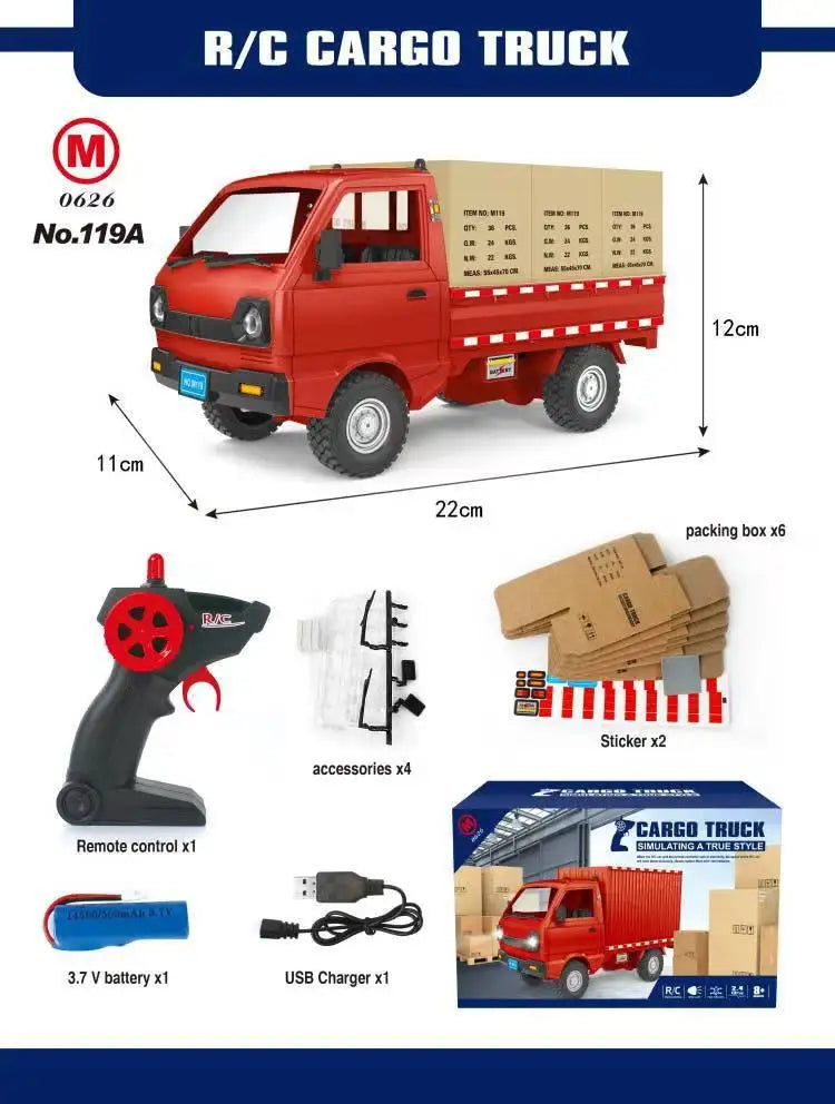 Remote Control Truck Toy Gift For Kids Multicolor