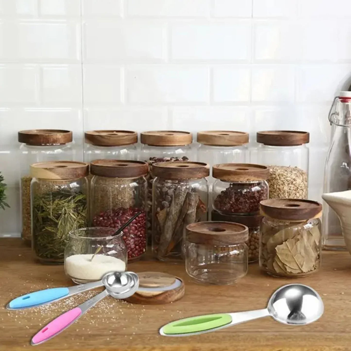 Stainless Steel Magnetic Measuring Spoons Set