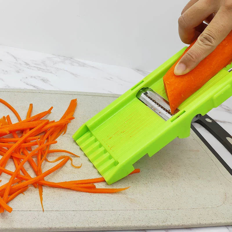 Multifunctional Single Blade Peeler + Lemon Squeezer + Spiral Potato Peeler