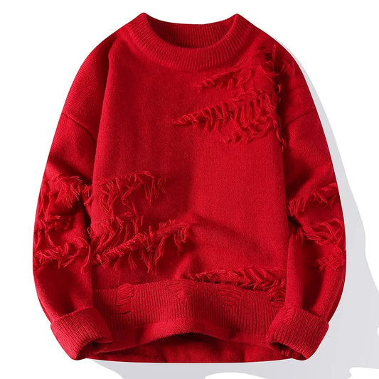 Horizon Gradient Distressed Sweater