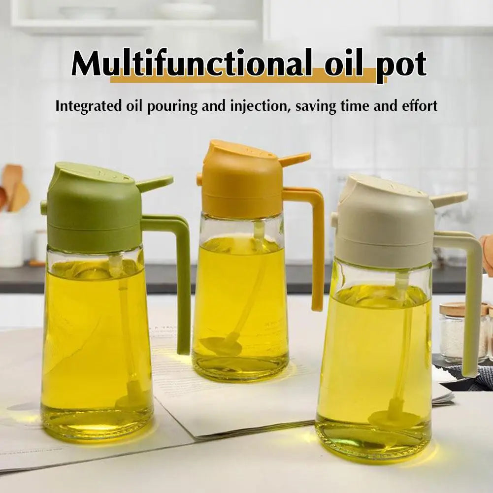 2 in 1 Glass Oil Sprayer & Dispenser