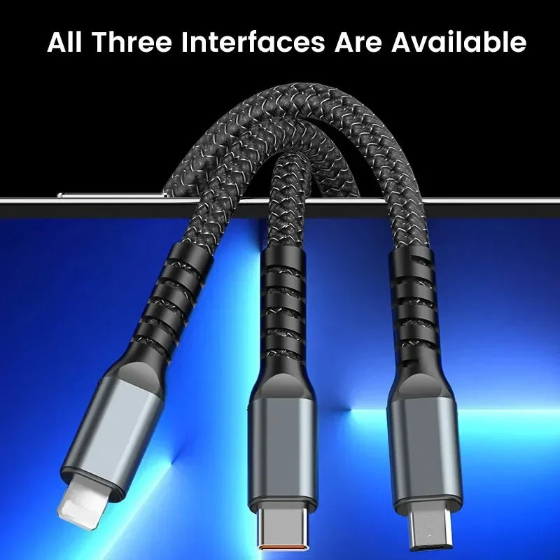 Transparent Luminous 3-in-1 Super Fast Chargin