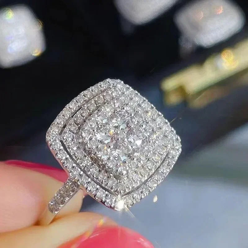 💍3 Carat Super Sparkling zircon Ring