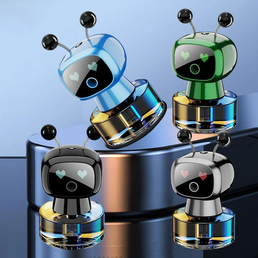 Smart Robot Car Aroma Diffuser, Car Air Freshener Diffuser, Fillable Car Aroma Diffuser, Car Air Freshener Automatic Spray,Capacity Long-Lasting Fragrance