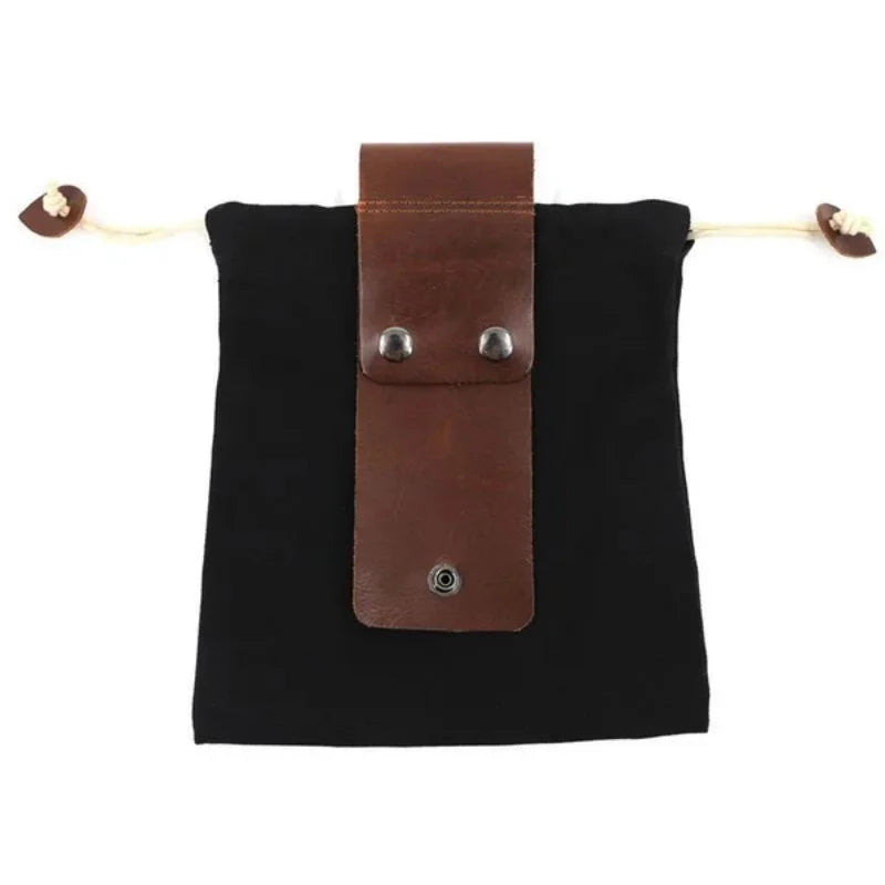 Handmade cowhide canvas bag