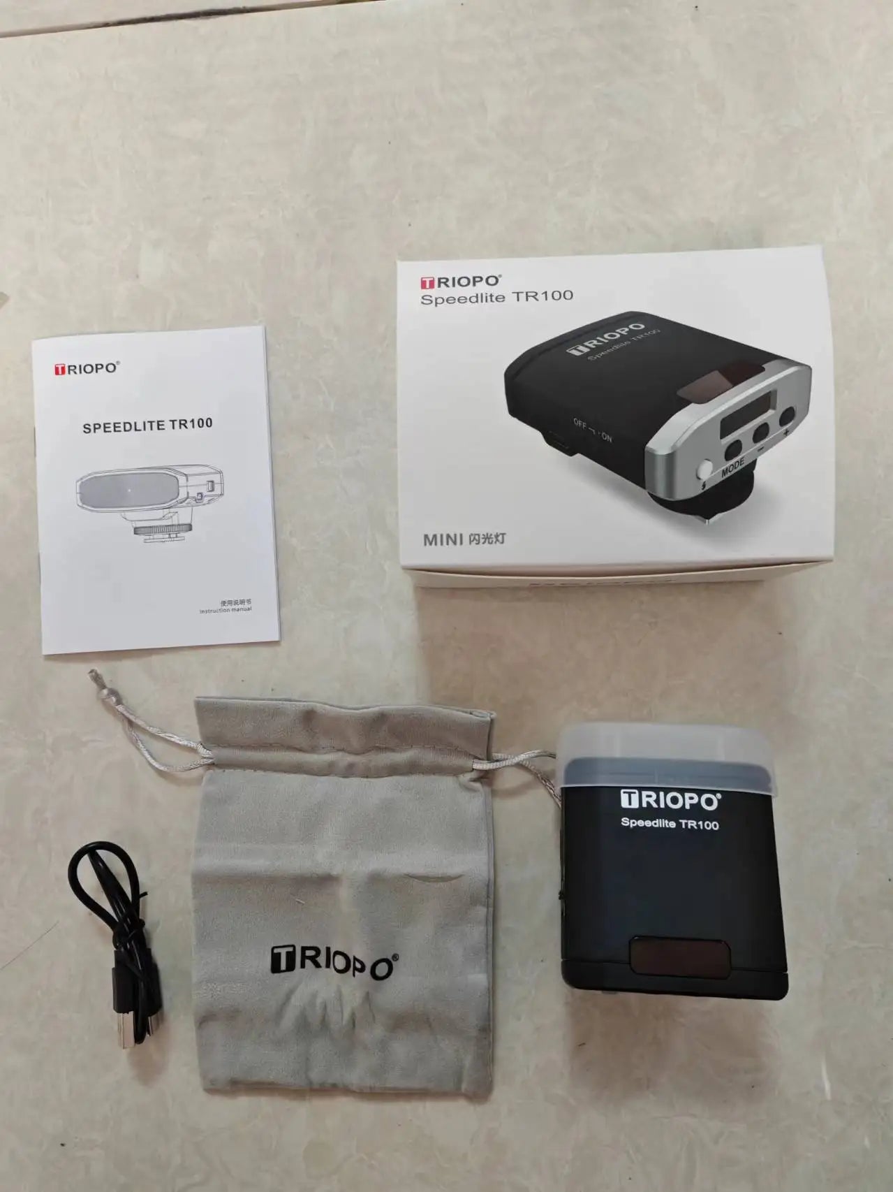 TR-100 Mini Camera Flash Light Speedlite Universal for Canon Nikon Sony