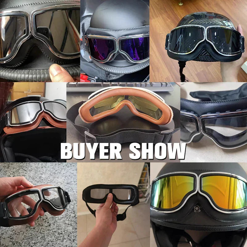 Vintage Motorcycle Goggles