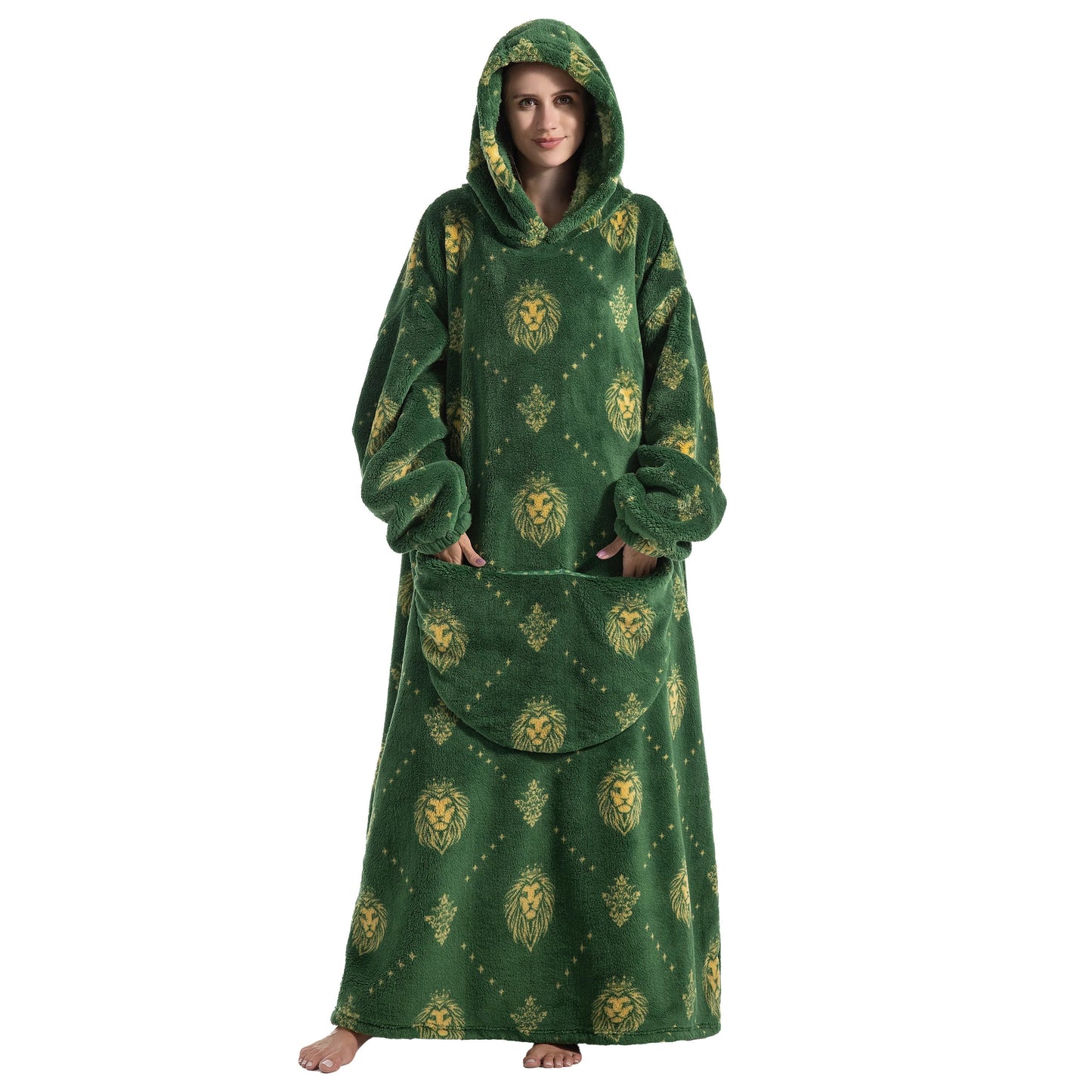 Cute Cartoon Print Hoodie Blanket