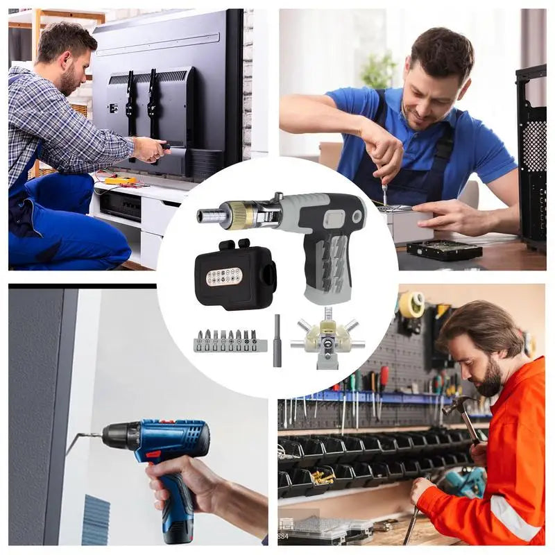 Portable 16 in 1 Ratchet Screwdriver Set Upgraded Design Magnetic Handle