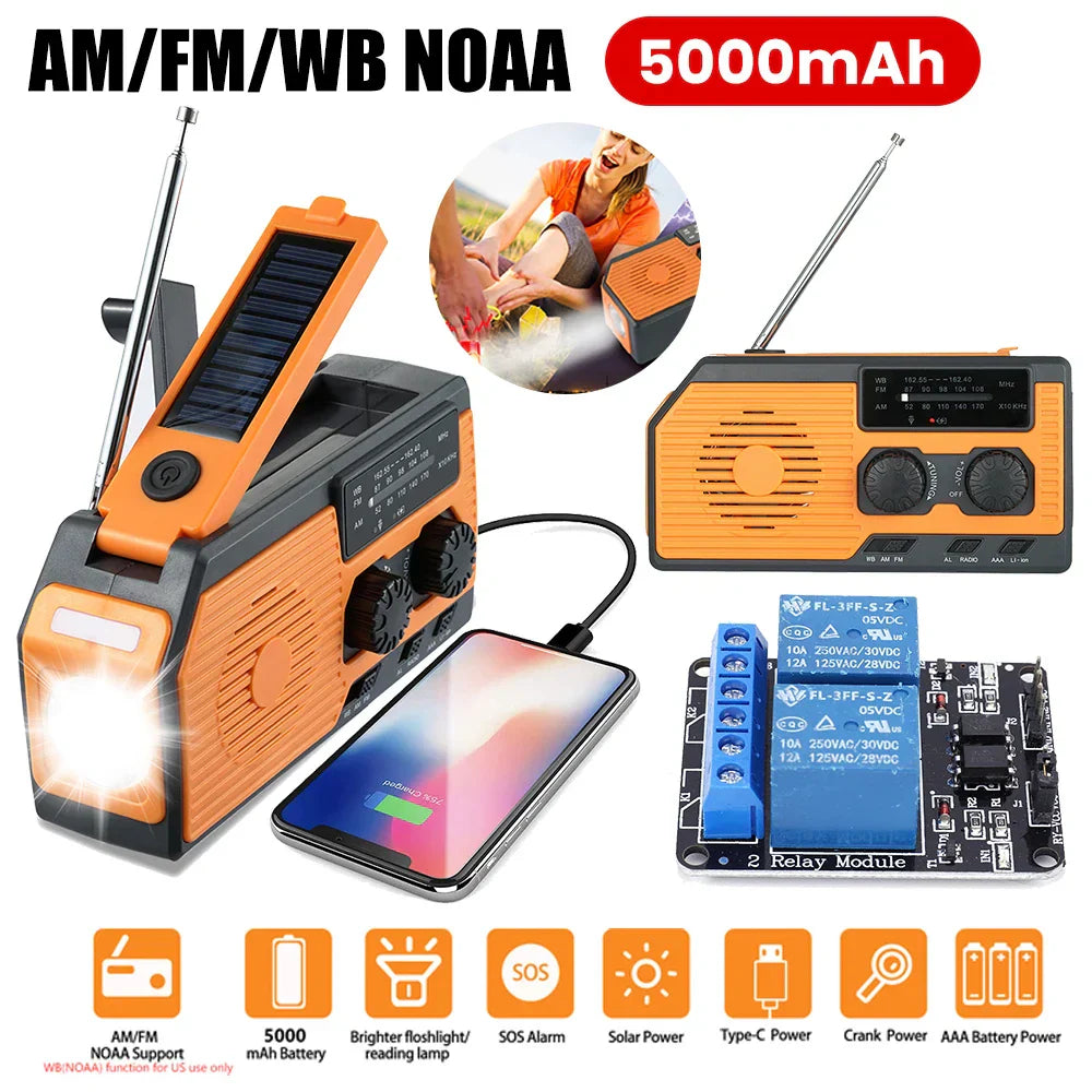 Solar-Powered Emergency Weather Radio