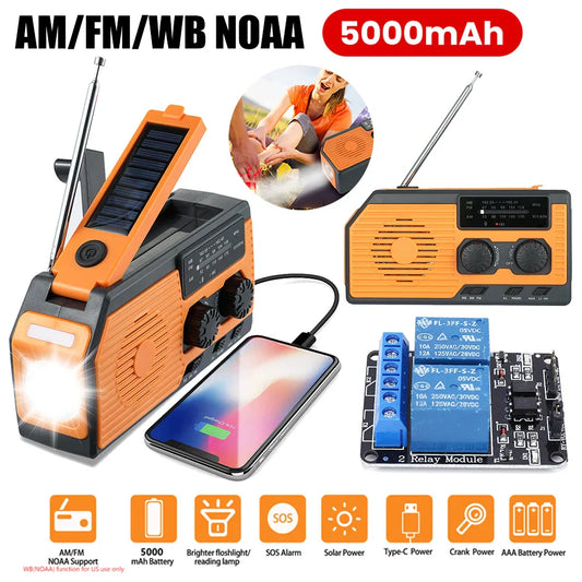 Solar-Powered Emergency Weather Radio