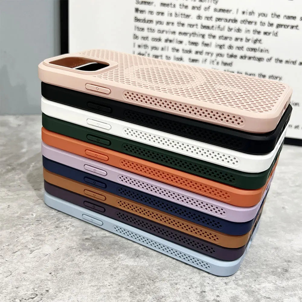 Honeycomb Matrix Cooling Magnetic Phone Case For iPhone