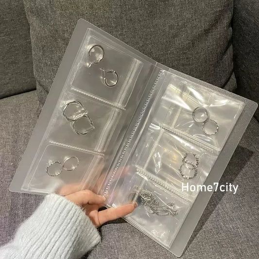 Transparent Jewellery Storage Book Set