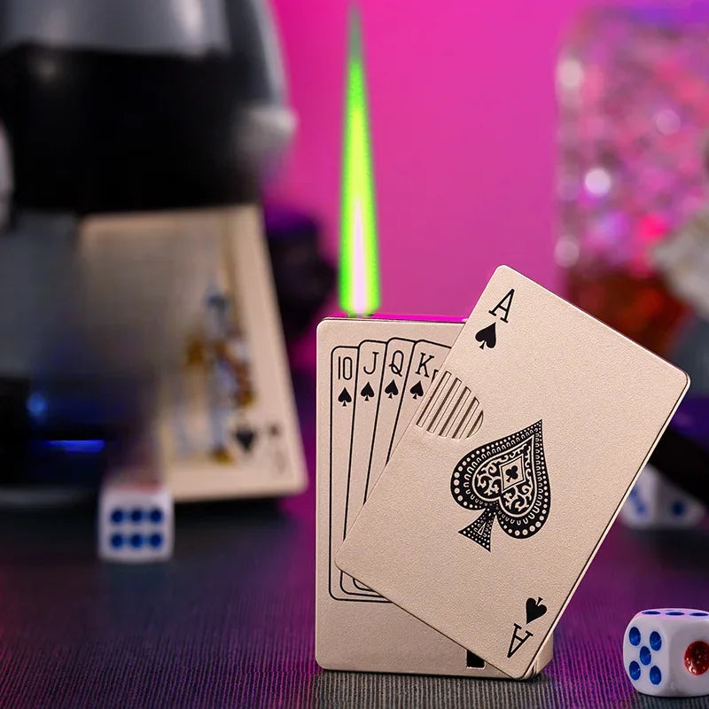 Green Flame Ace Lighter