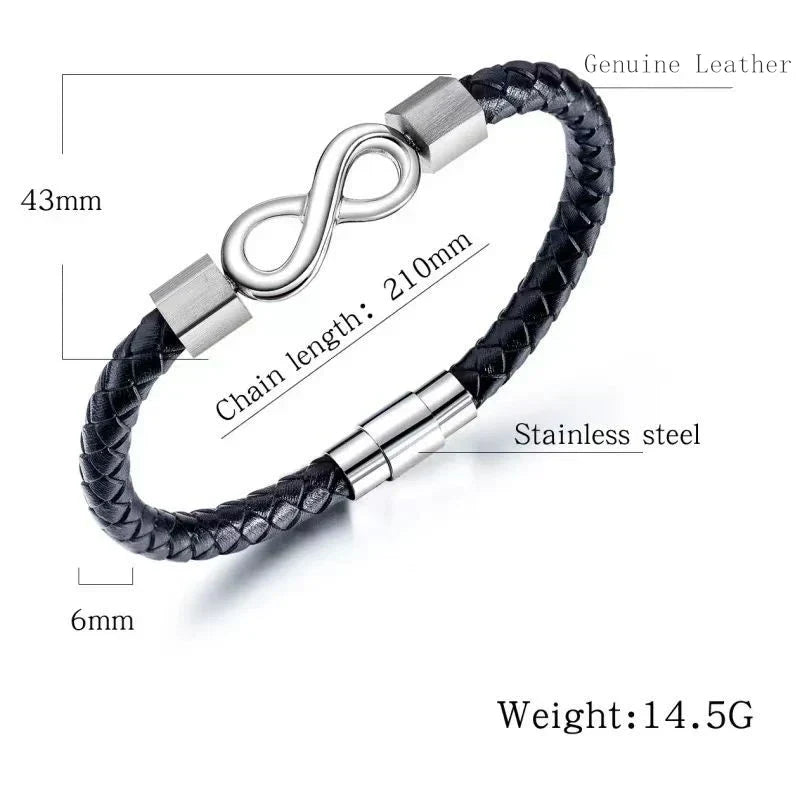 "To My Man" Infinity Personalized Bracelet