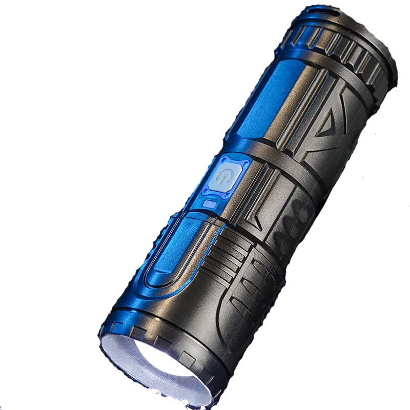 Strong light flashlight ultra -bright outdoor long -range laser multi -function flashlight