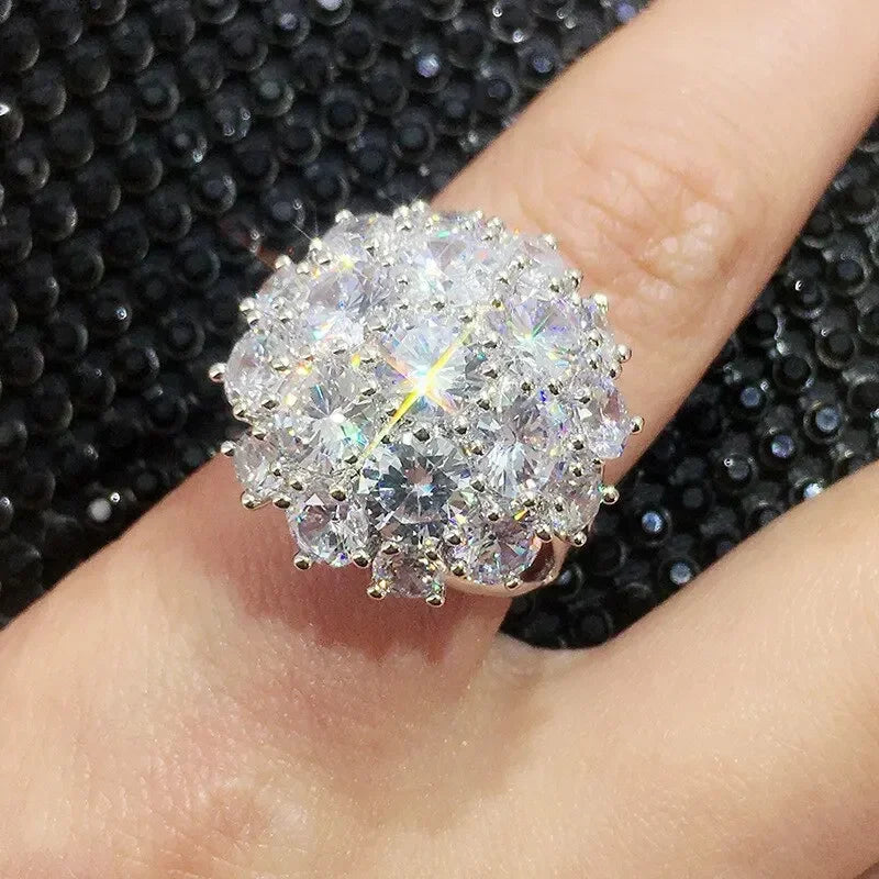 💍3 Carat Super Sparkling zircon Ring