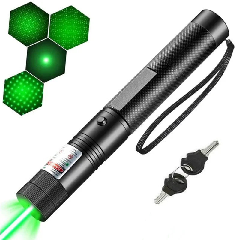 Red and green single-point laser light