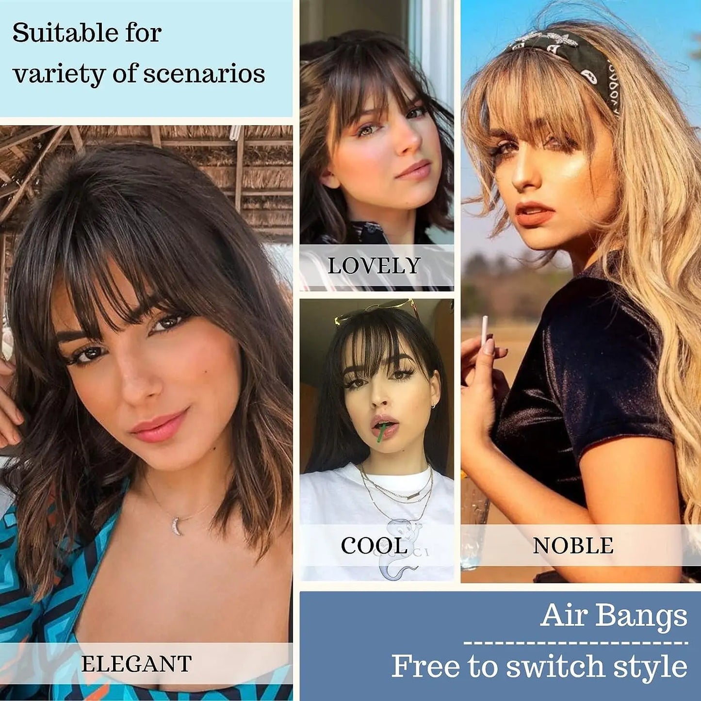 Clip in Bangs (High temperature filament)