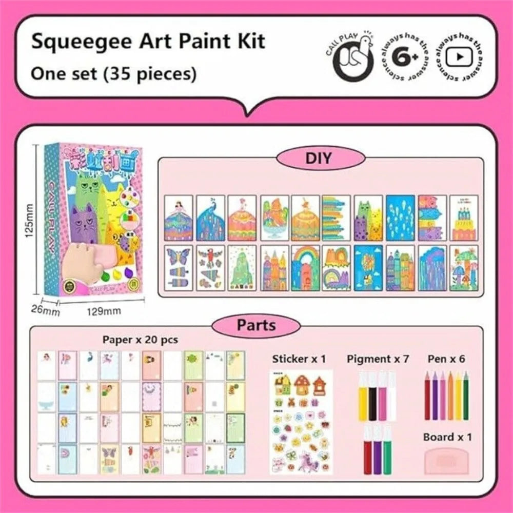 DIY Rainbow Scratch Painting