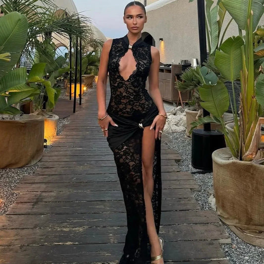 NOIR LACE DRESS