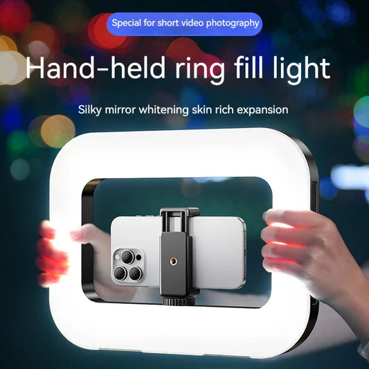Rechargeable Selfie Portable Ring Light – Adjustable Bicolor Fill Light