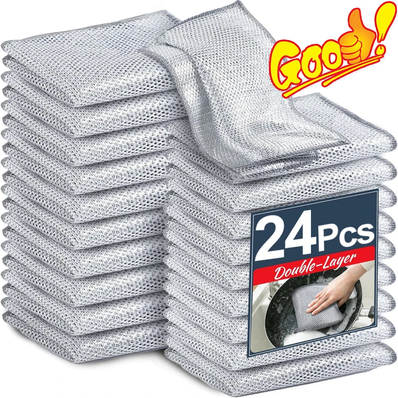 Non Scratch Wire Dishcloth for Wet and Dry
