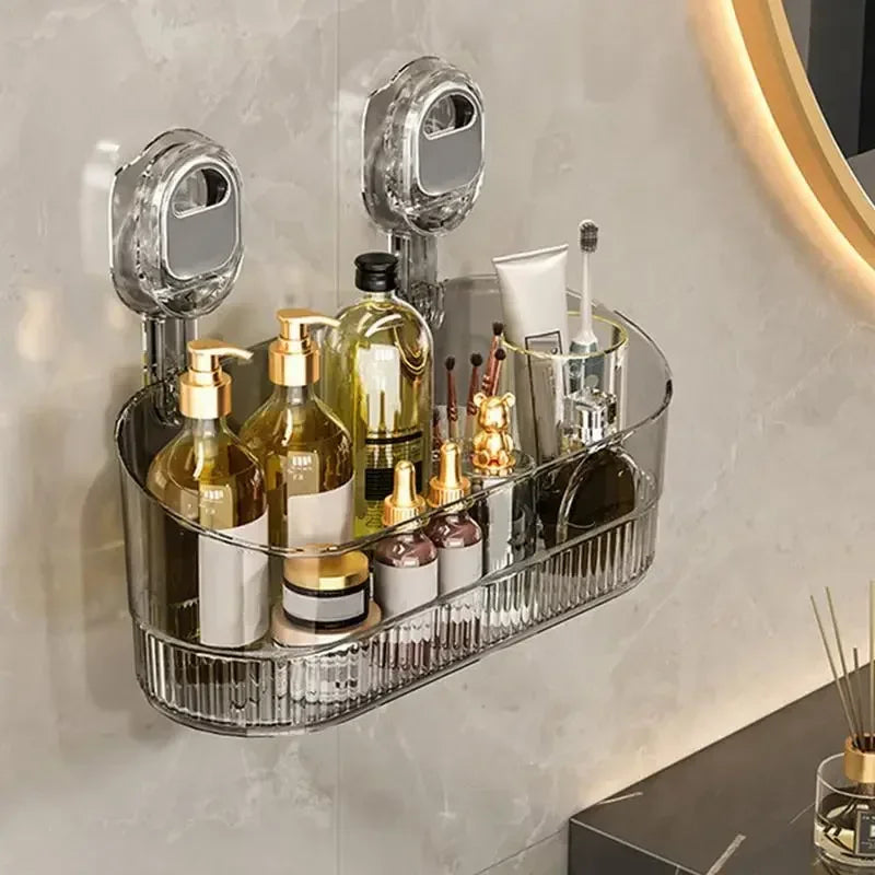 No-Drill Bathroom Suction Storage Box