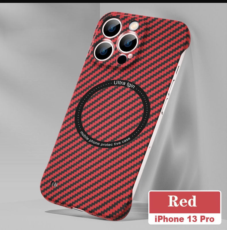 iPhone 12/13 Carbon Fiber Magnetic Case