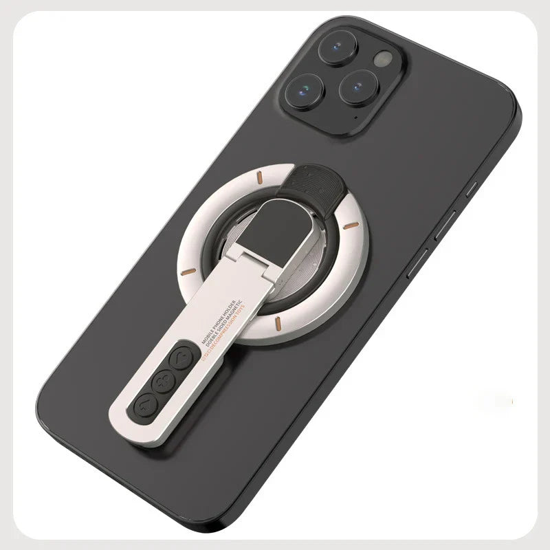 Double-Sided Magnetic Decompression Ring Phone Holder 360° Rotating Silicone Zinc Alloy Ultra-Thin Magnetic Phone Holder