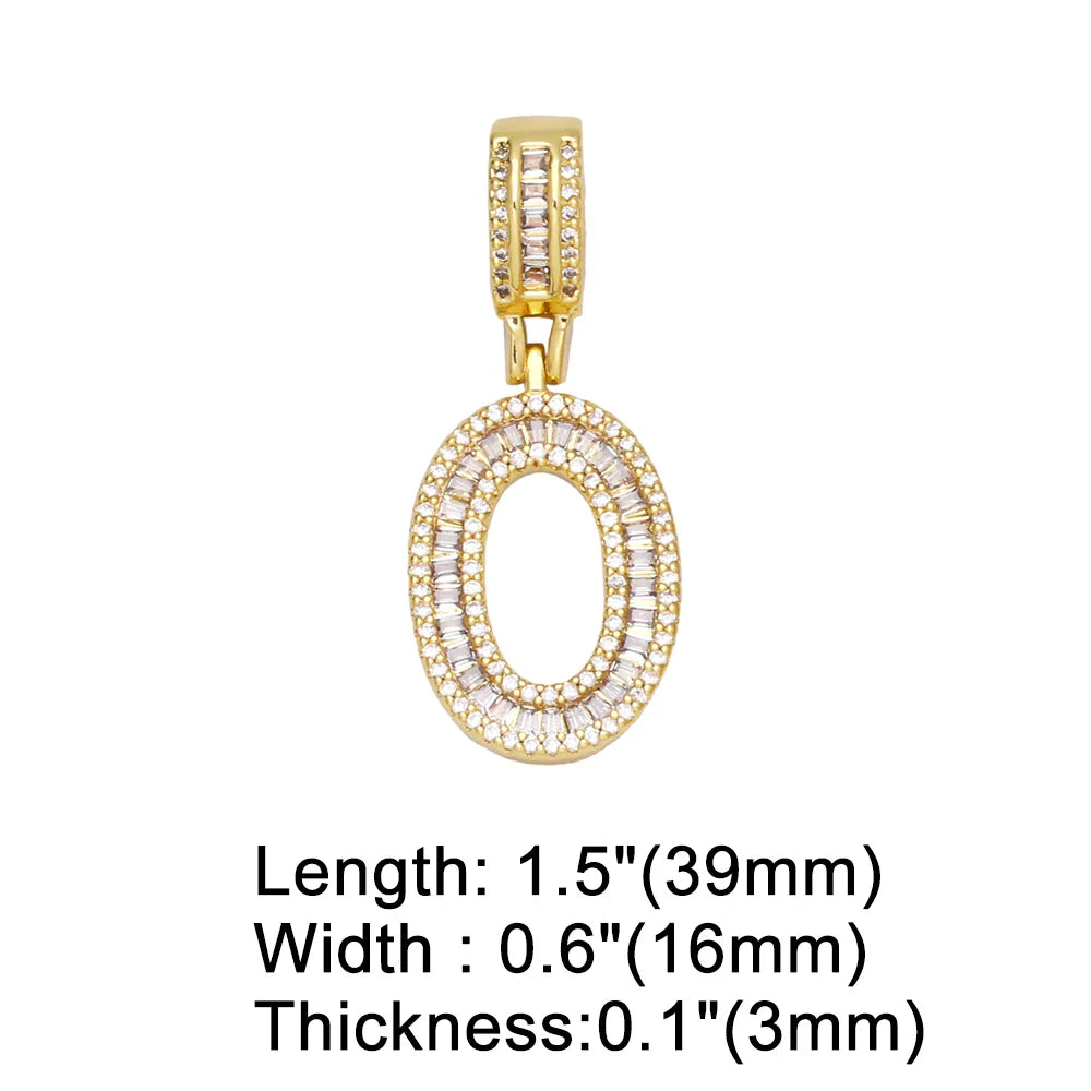 Initial Letter Pendant Necklaces
