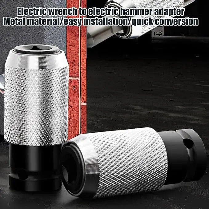 Electric Drill Wrench to Electric Hammer Conversion Adapter