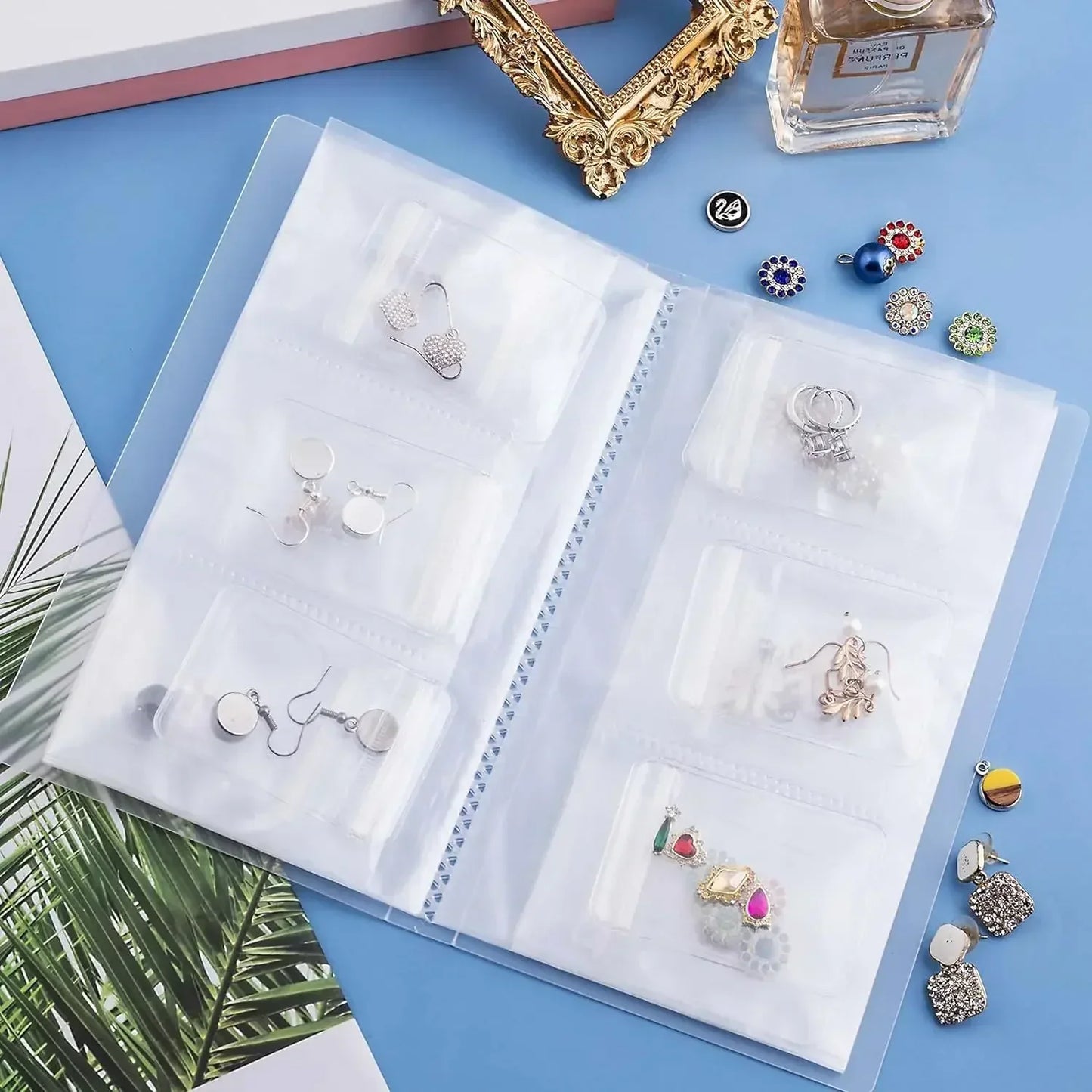 Transparent Jewellery Storage Book Set