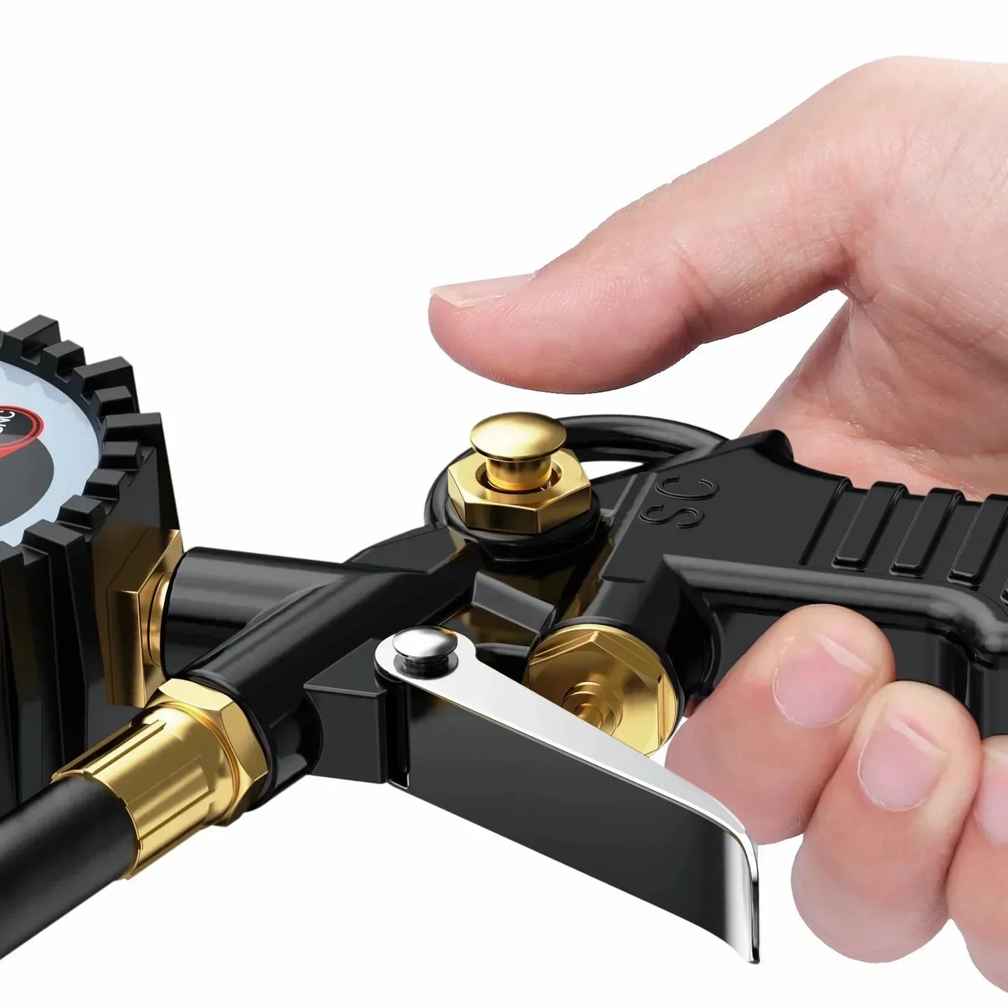 🚗 USA Digital Tire Inflator with Pressure Gauge(Factory straight hair)
