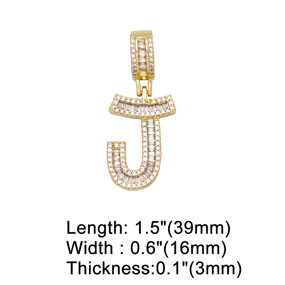 Initial Letter Pendant Necklaces