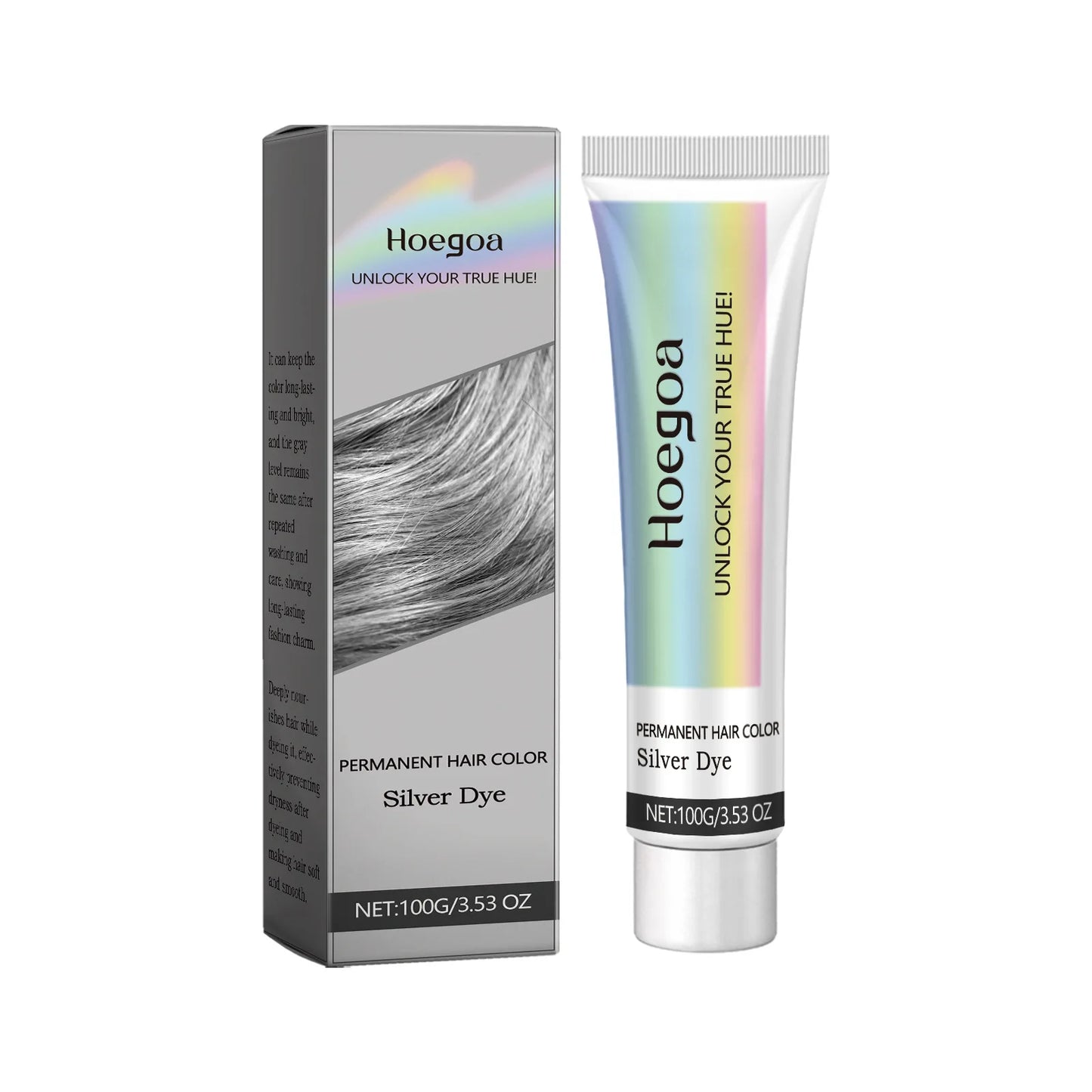 2-in-1 Natural Essence Extract Silver Hair Dye