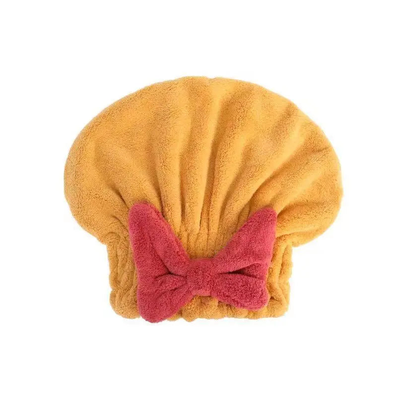 Super Absorbent And Quick-Drying Bow Dry Hair Cap