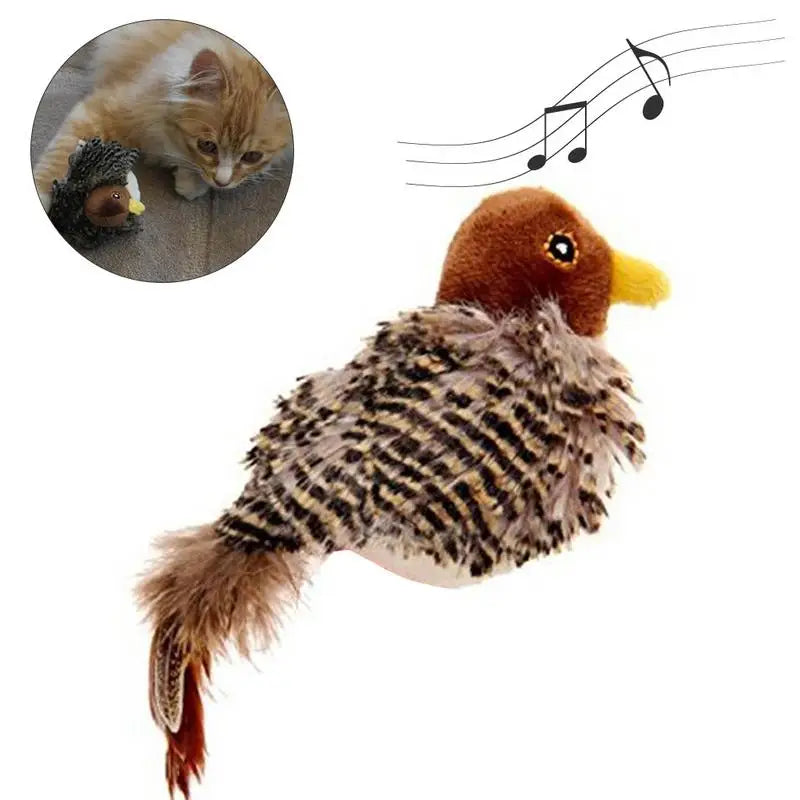 Interactive Chirping Bird Cat Toy