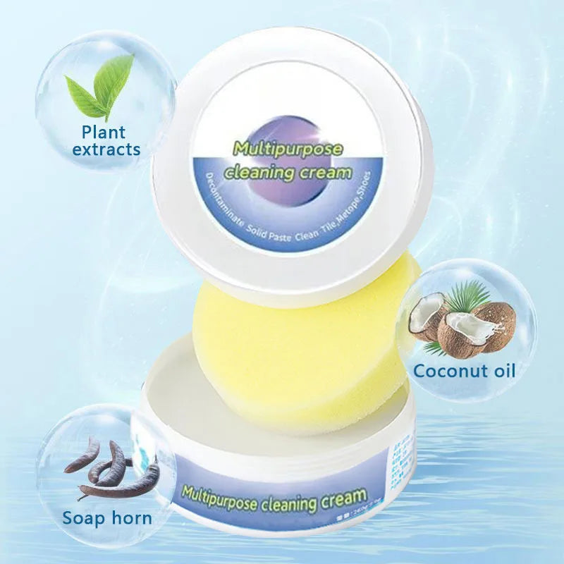 Multi-functional cleaning and stain removal cream